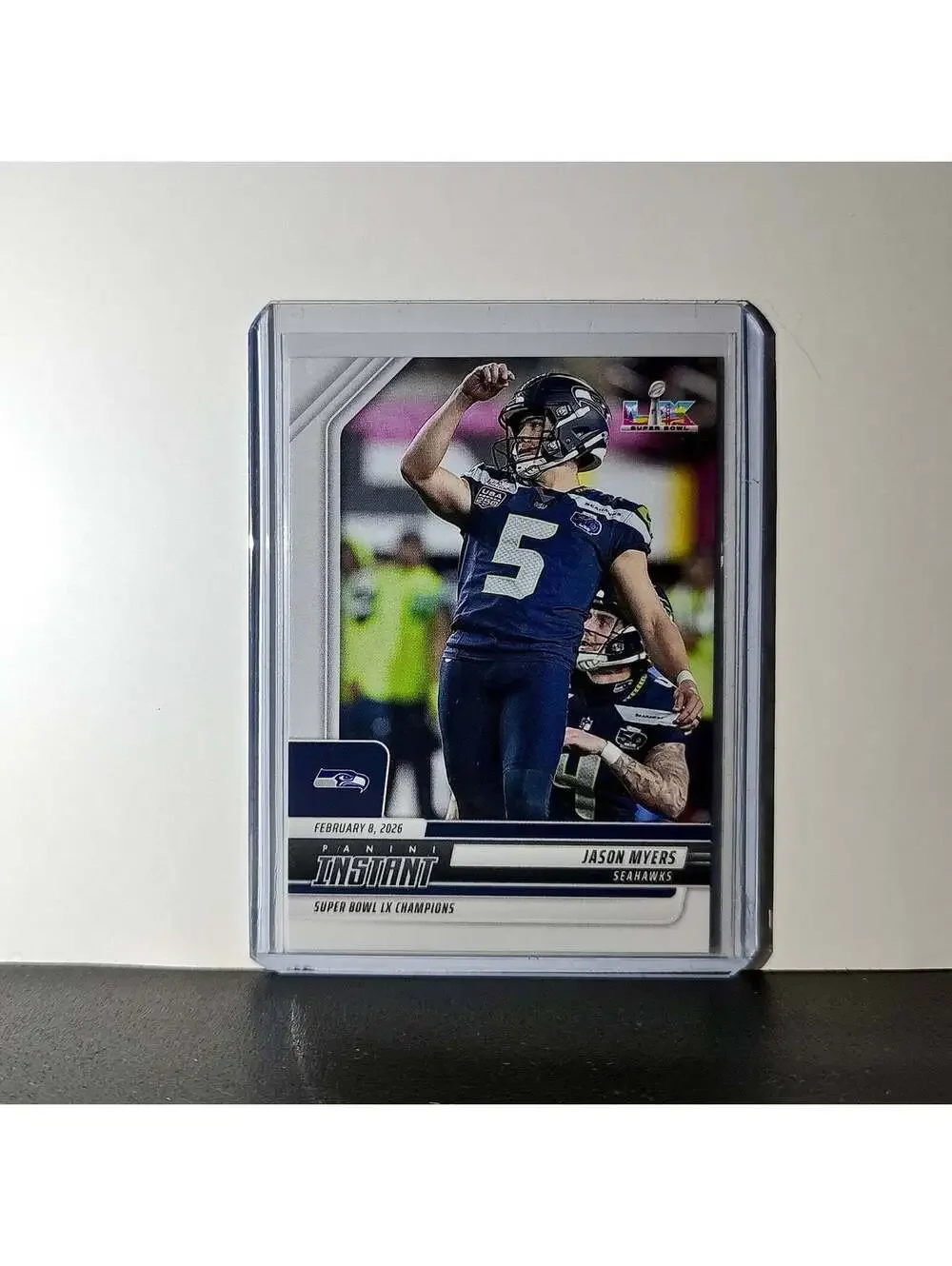 Jason Myers 2026 Panini NFL Super Bowl LIX Champions #27 Card Seattle Seahawks